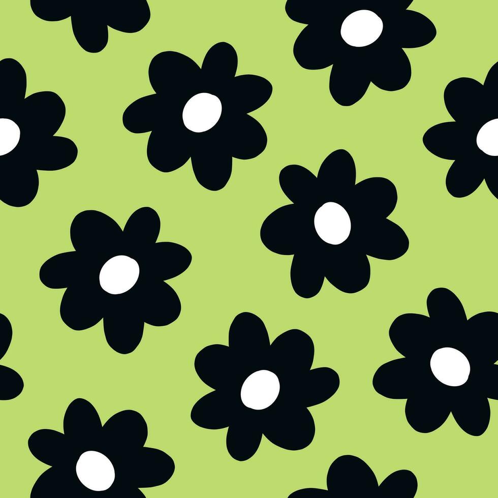 Floral seamless pattern. Green floral background. Floral background. Flowers background. Flower pattern vector
