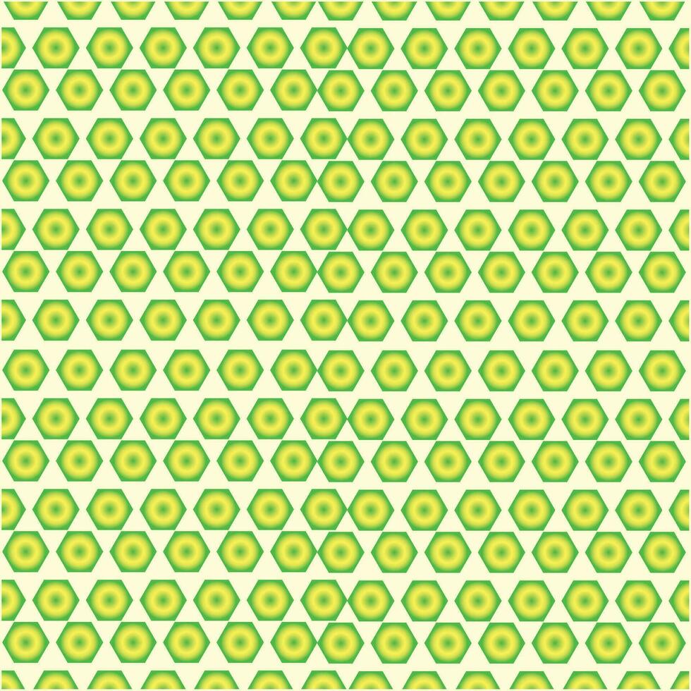 A green and yellow Decorative Tiles pattern with circles vector