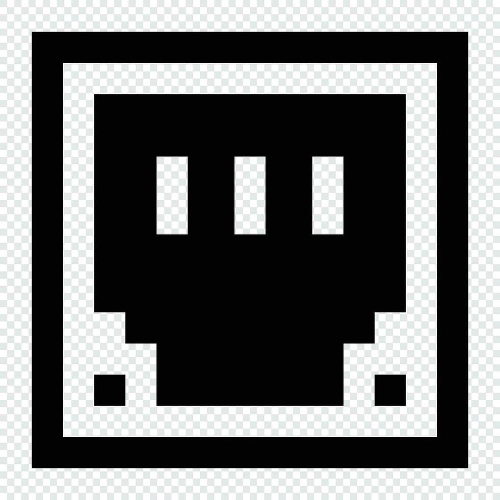 Ethernet icon. Internet technology concept. Icon in line style vector