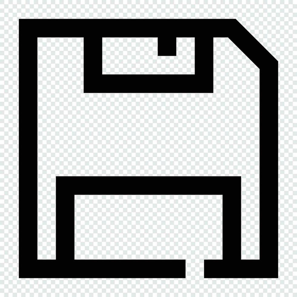 salvar icono. Internet tecnología concepto. icono en línea estilo vector