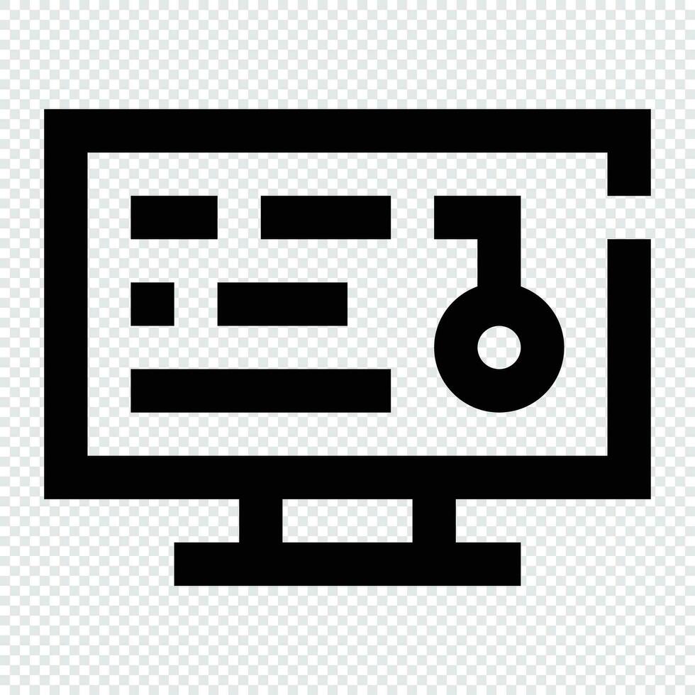 Access icon. Internet technology concept. Icon in line style vector