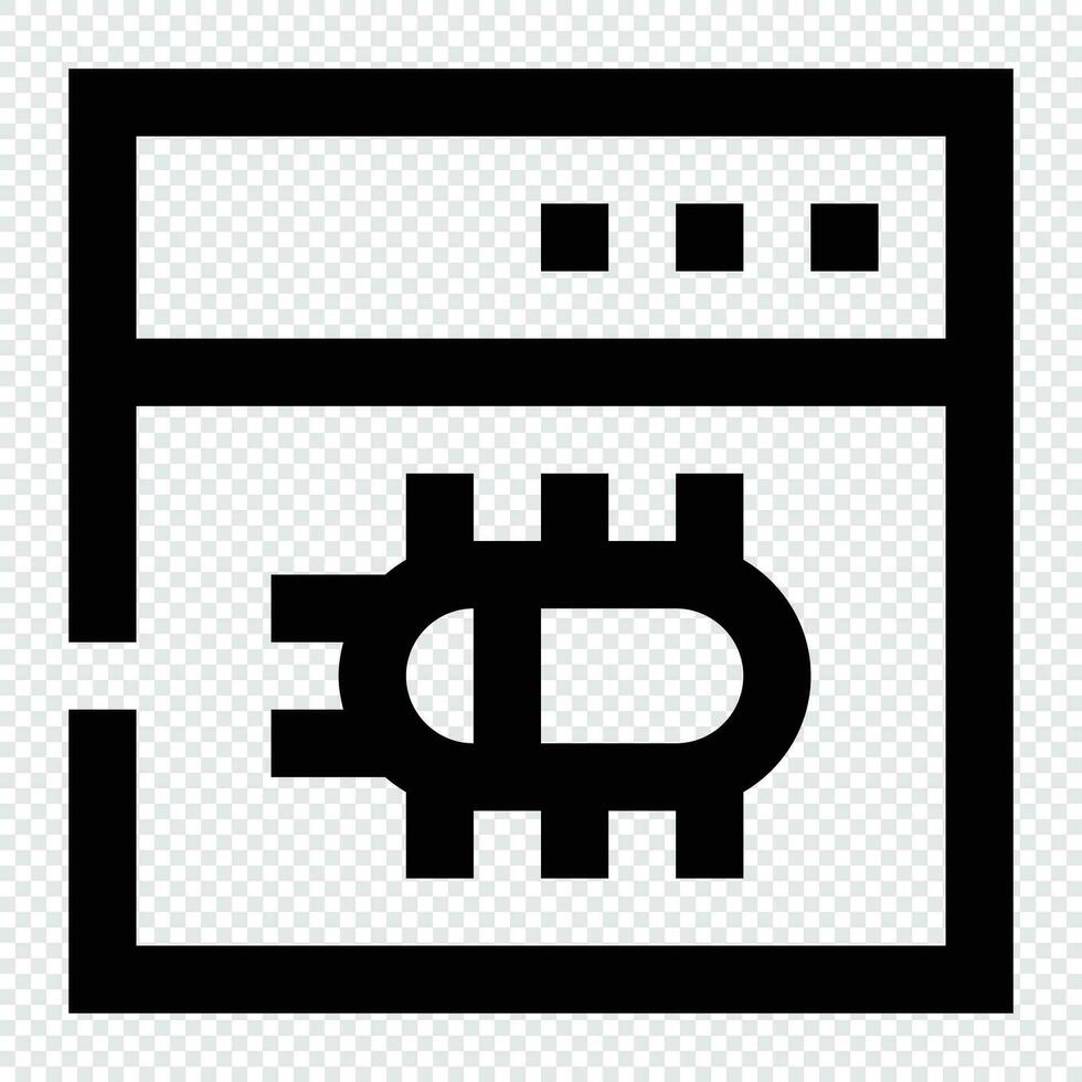 Bug icon. Internet technology concept. Icon in line style vector