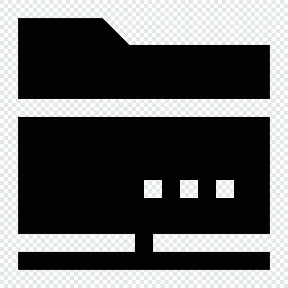 Shared Folder icon. Internet technology concept. Icon in line style vector