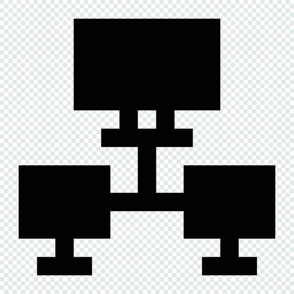 Computer Networking icon. Internet technology concept. Icon in line style vector