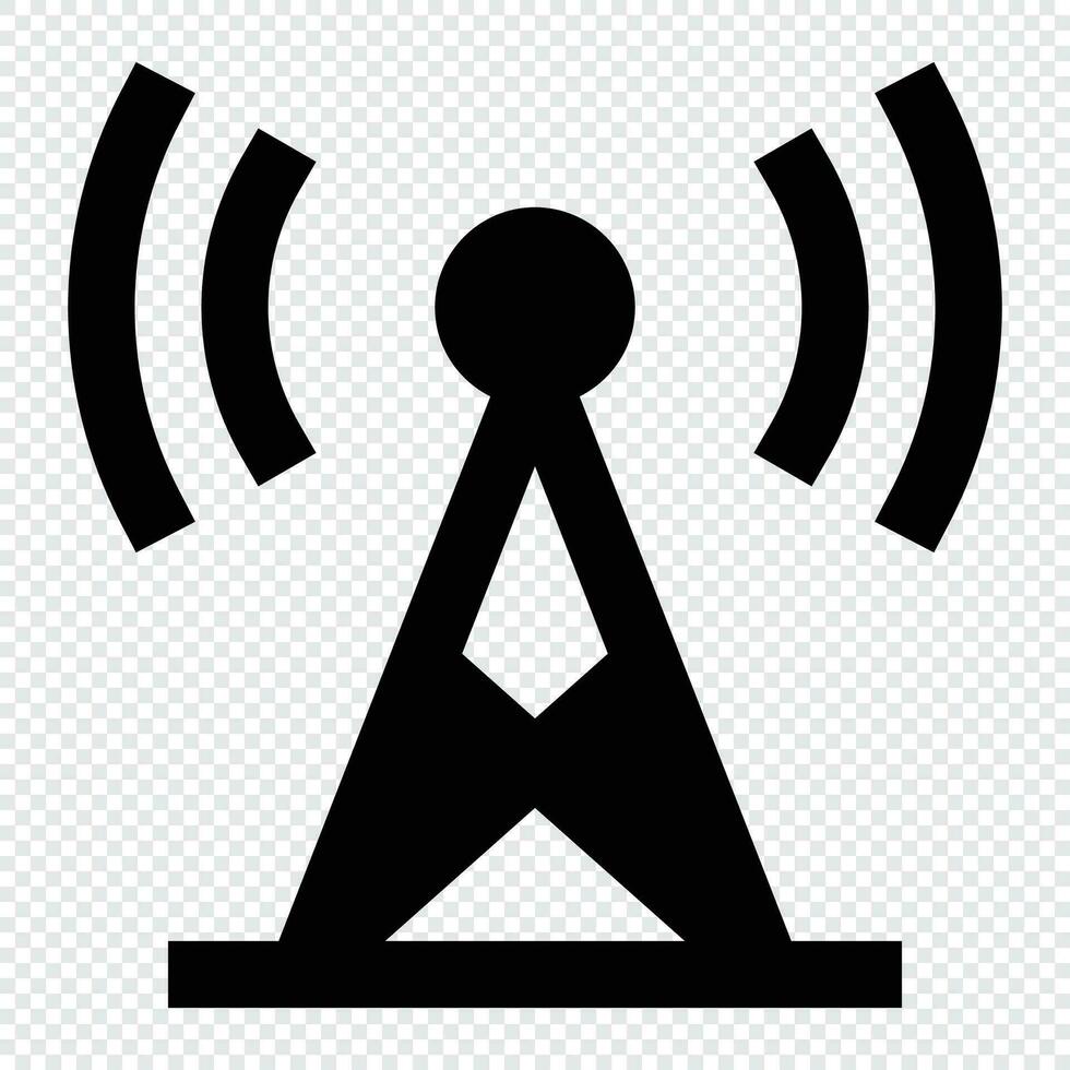 antena icono. Internet tecnología concepto. icono en línea estilo vector