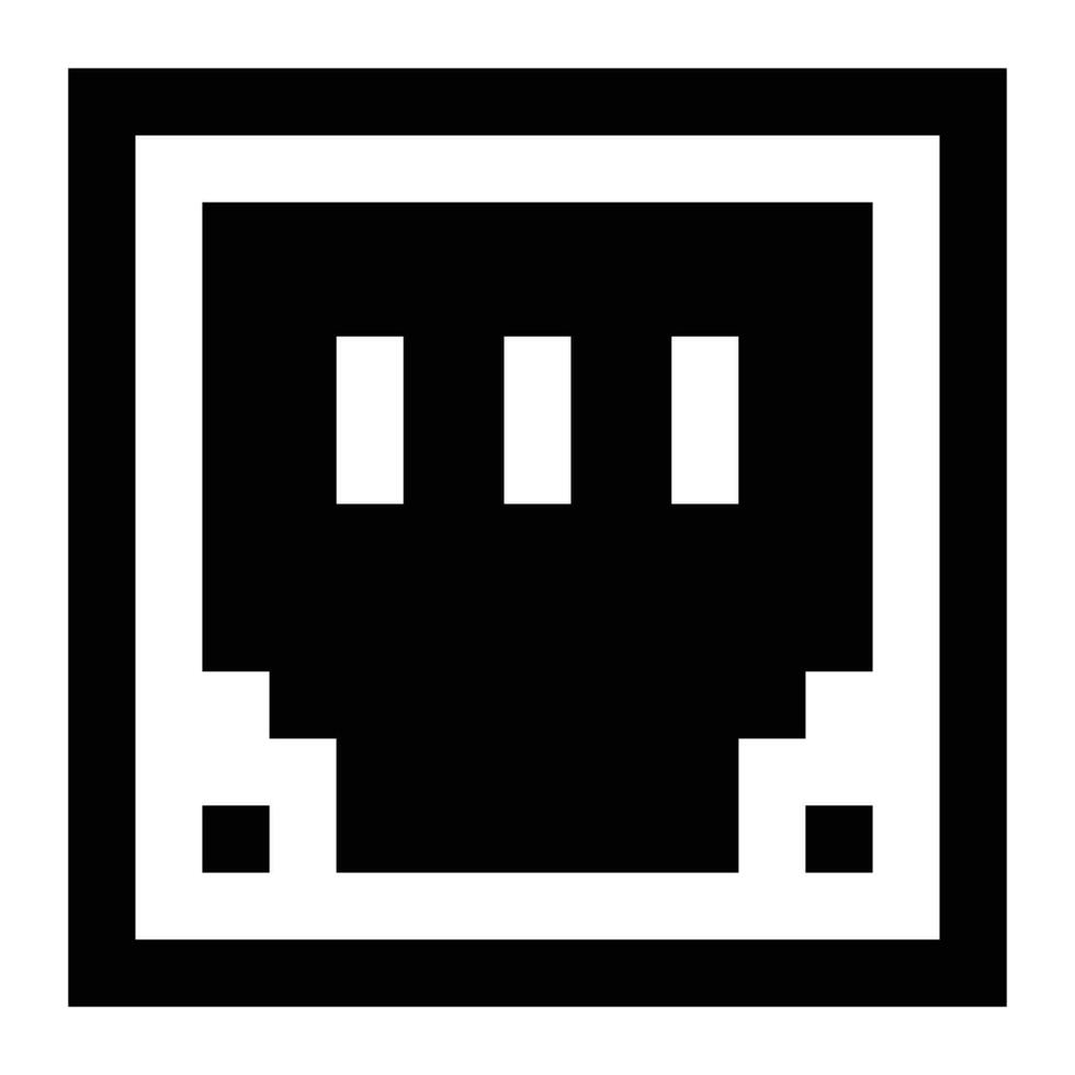 Ethernet icon. Internet technology concept. Icon in line style vector