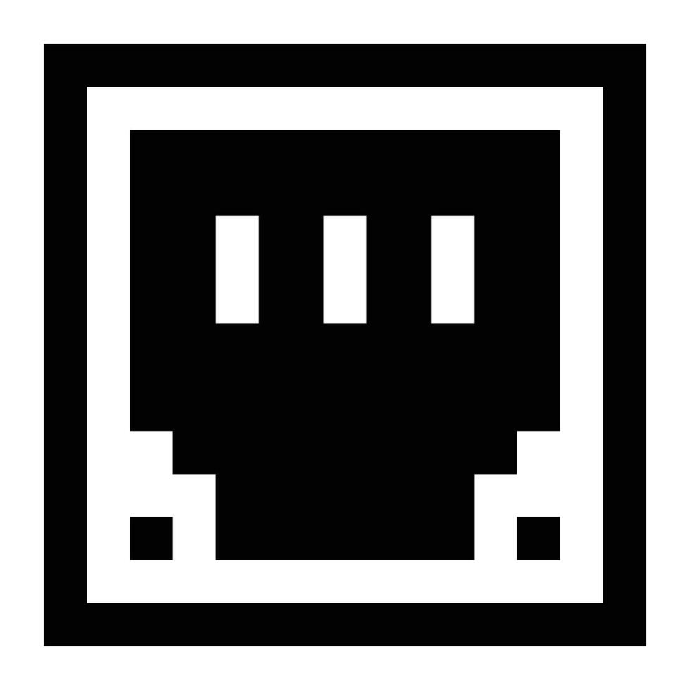 Ethernet icon. Internet technology concept. Icon in line style vector