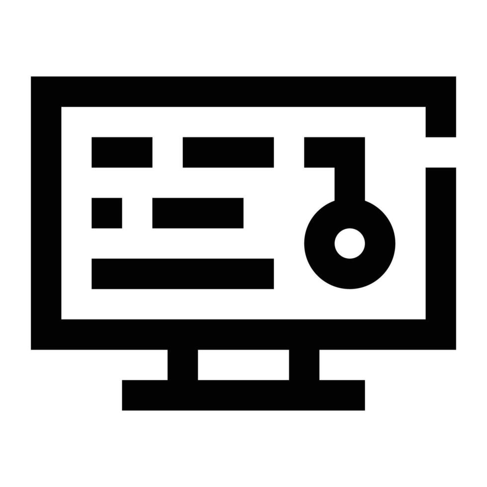 Access icon. Internet technology concept. Icon in line style vector