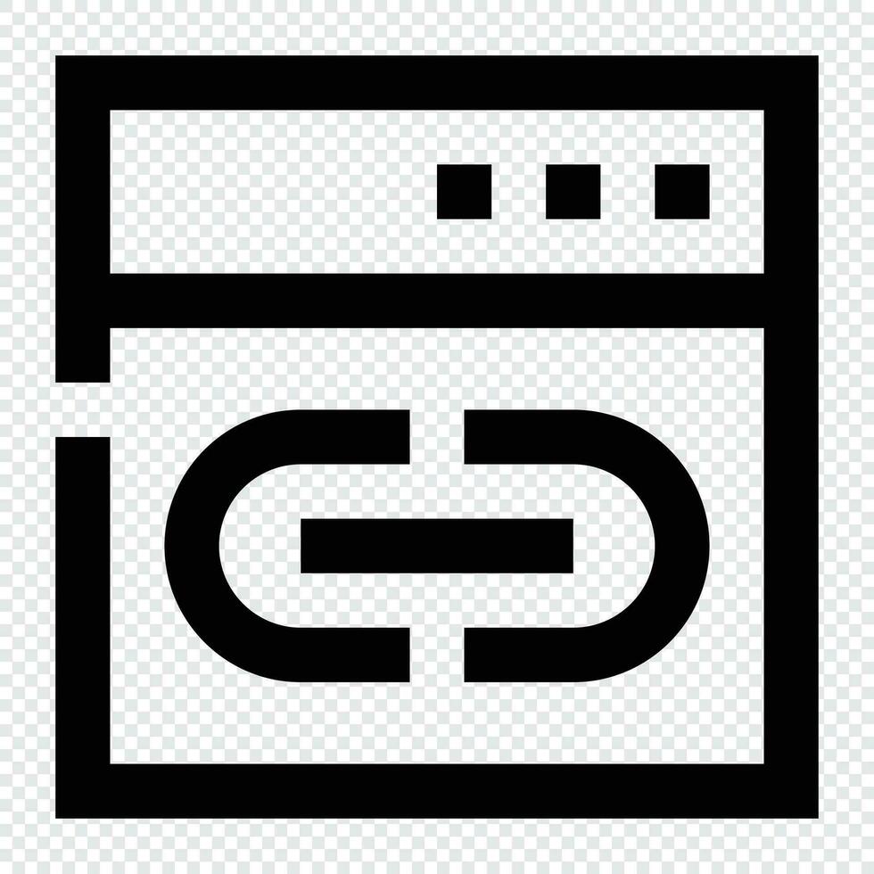 Link icon. Internet technology concept. Icon in line style vector