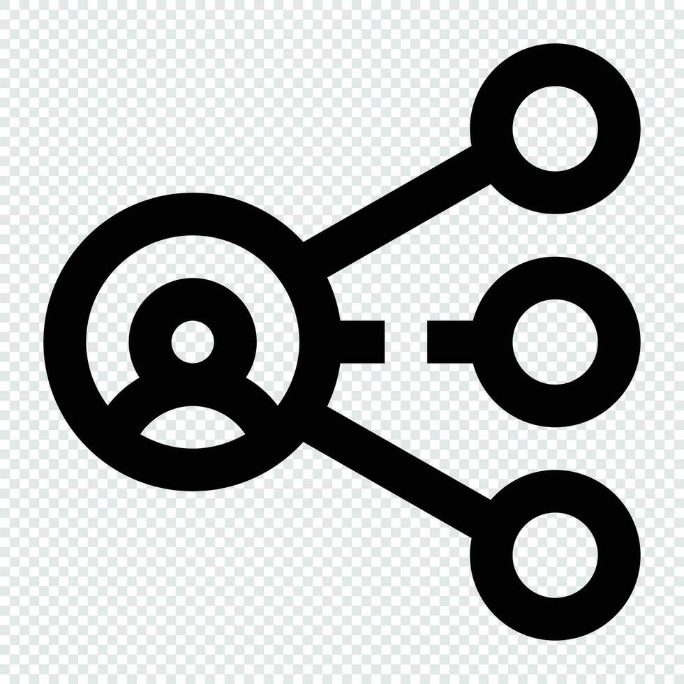 Network icon. Internet technology concept. Icon in line style vector