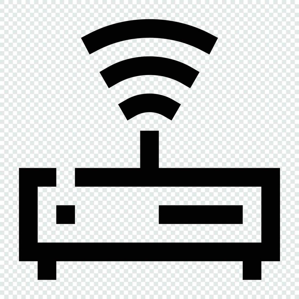 Modem icon. Internet technology concept. Icon in line style vector