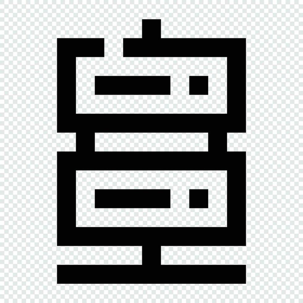 Database icon. Internet technology concept. Icon in line style vector