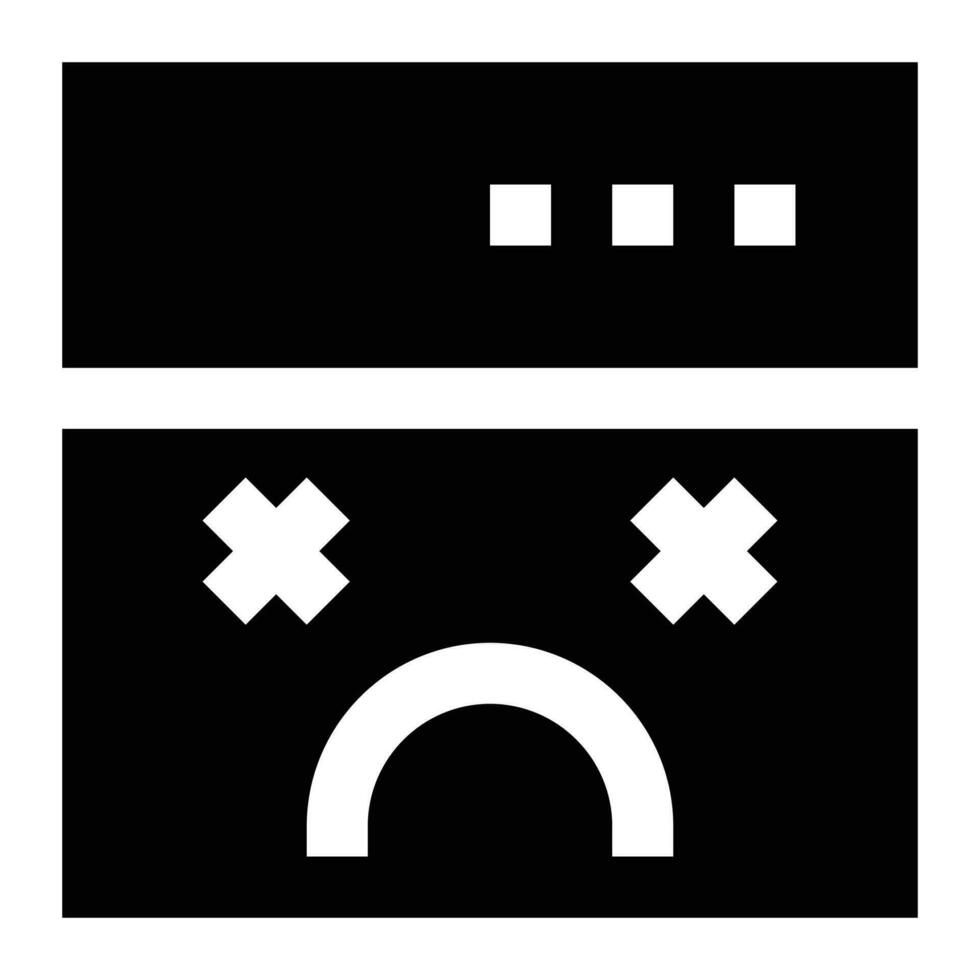 Error icon. Internet technology concept. Icon in line style vector