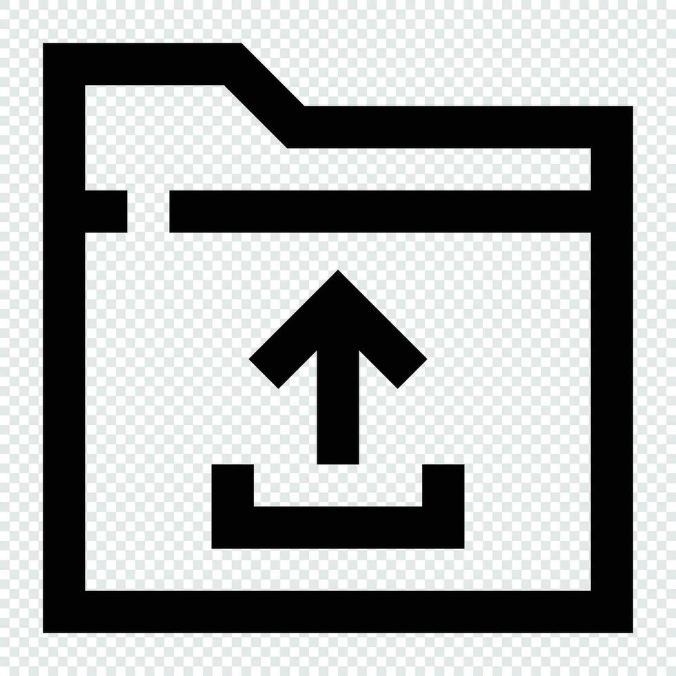 Upload icon. Internet technology concept. Icon in line style vector