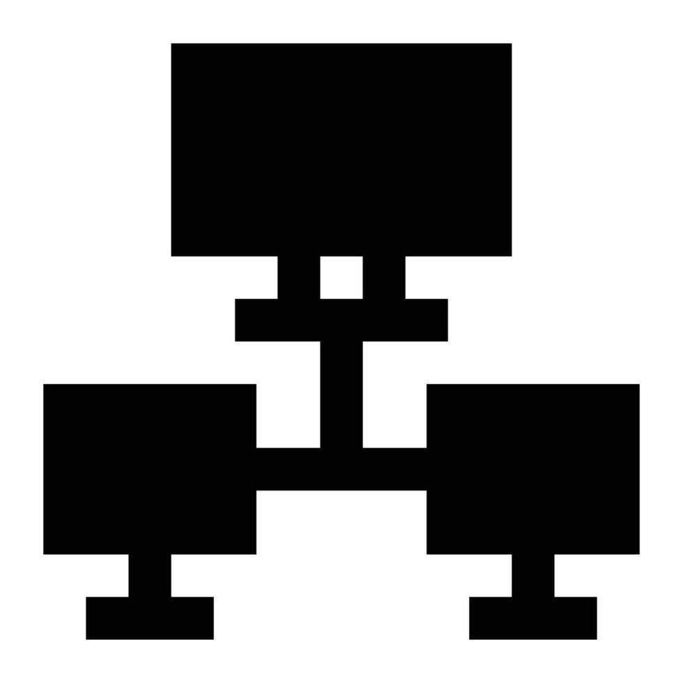 Computer Networking icon. Internet technology concept. Icon in line style vector