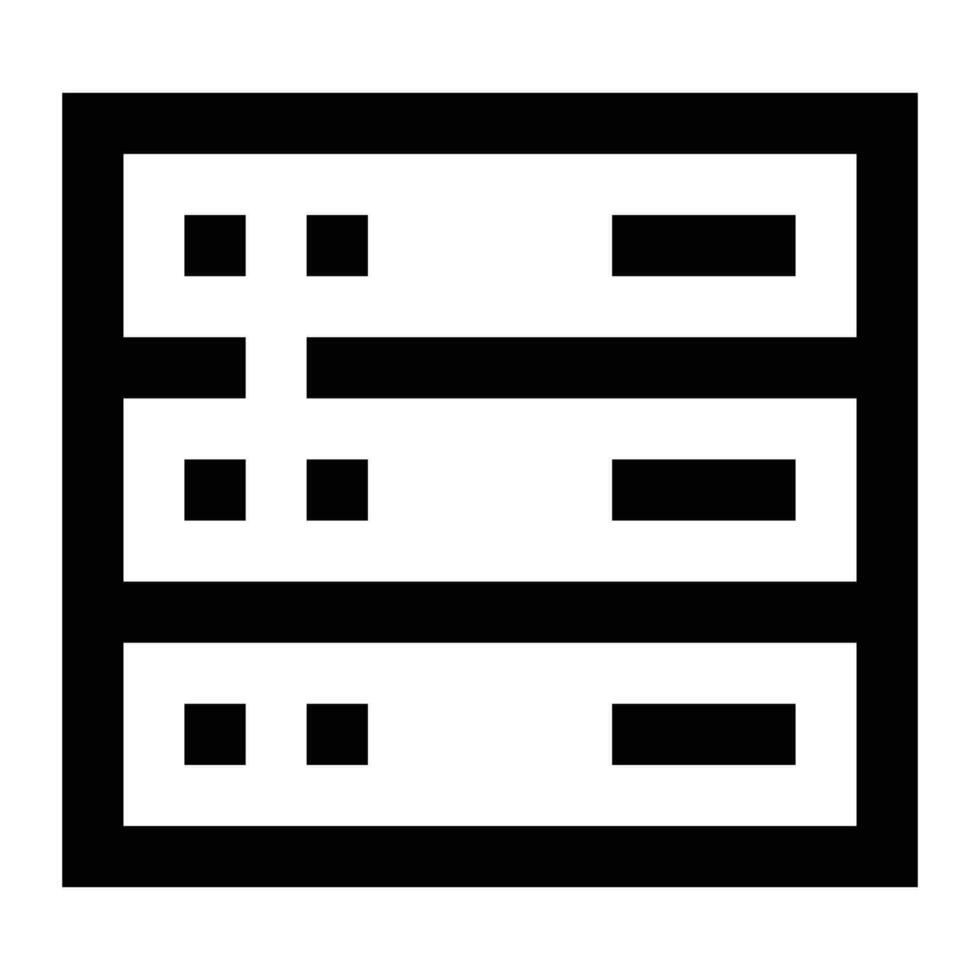 Server icon. Internet technology concept. Icon in line style vector