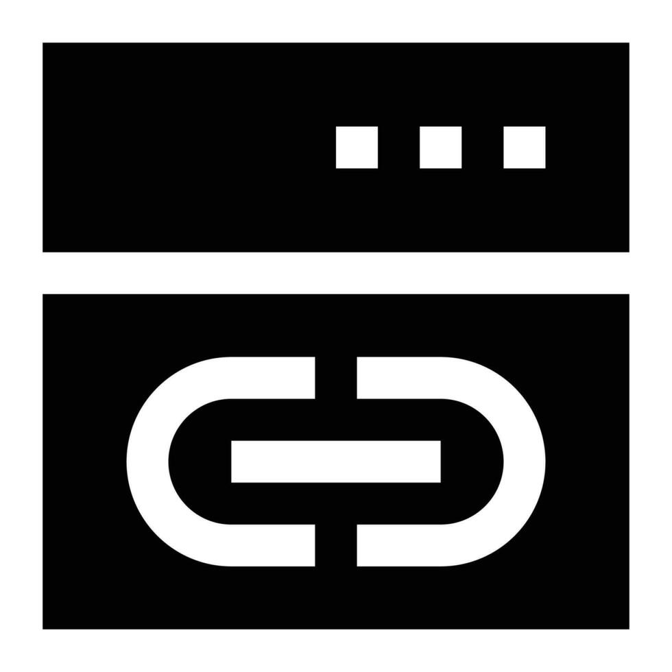 Link icon. Internet technology concept. Icon in line style vector
