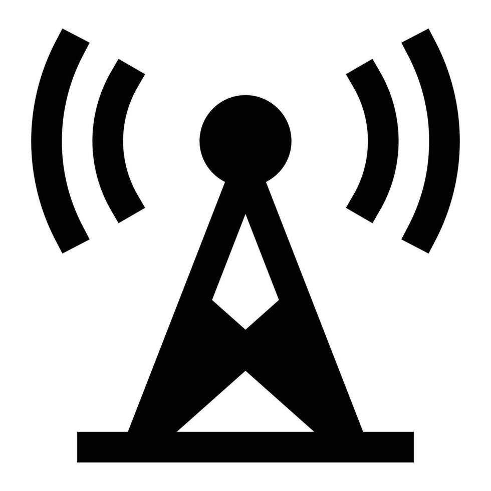 Antenna icon. Internet technology concept. Icon in line style vector