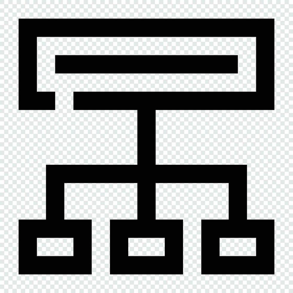 Flowchart icon. Internet technology concept. Icon in line style ...