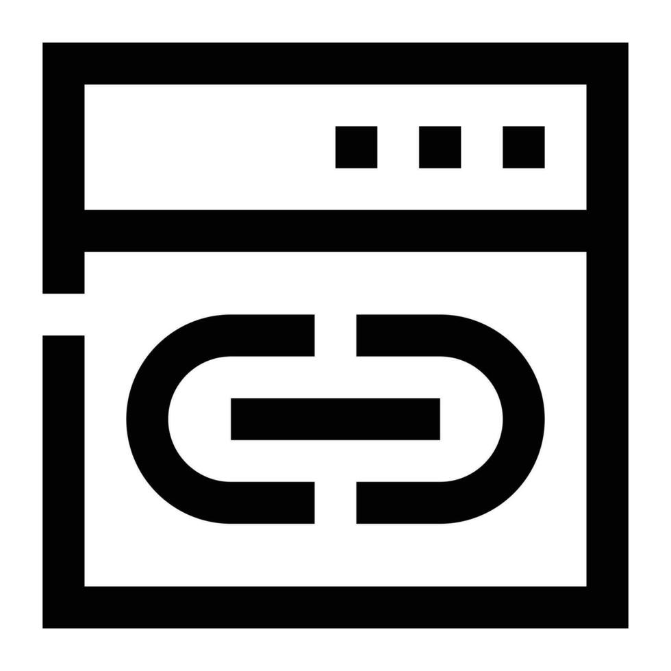 Link icon. Internet technology concept. Icon in line style vector