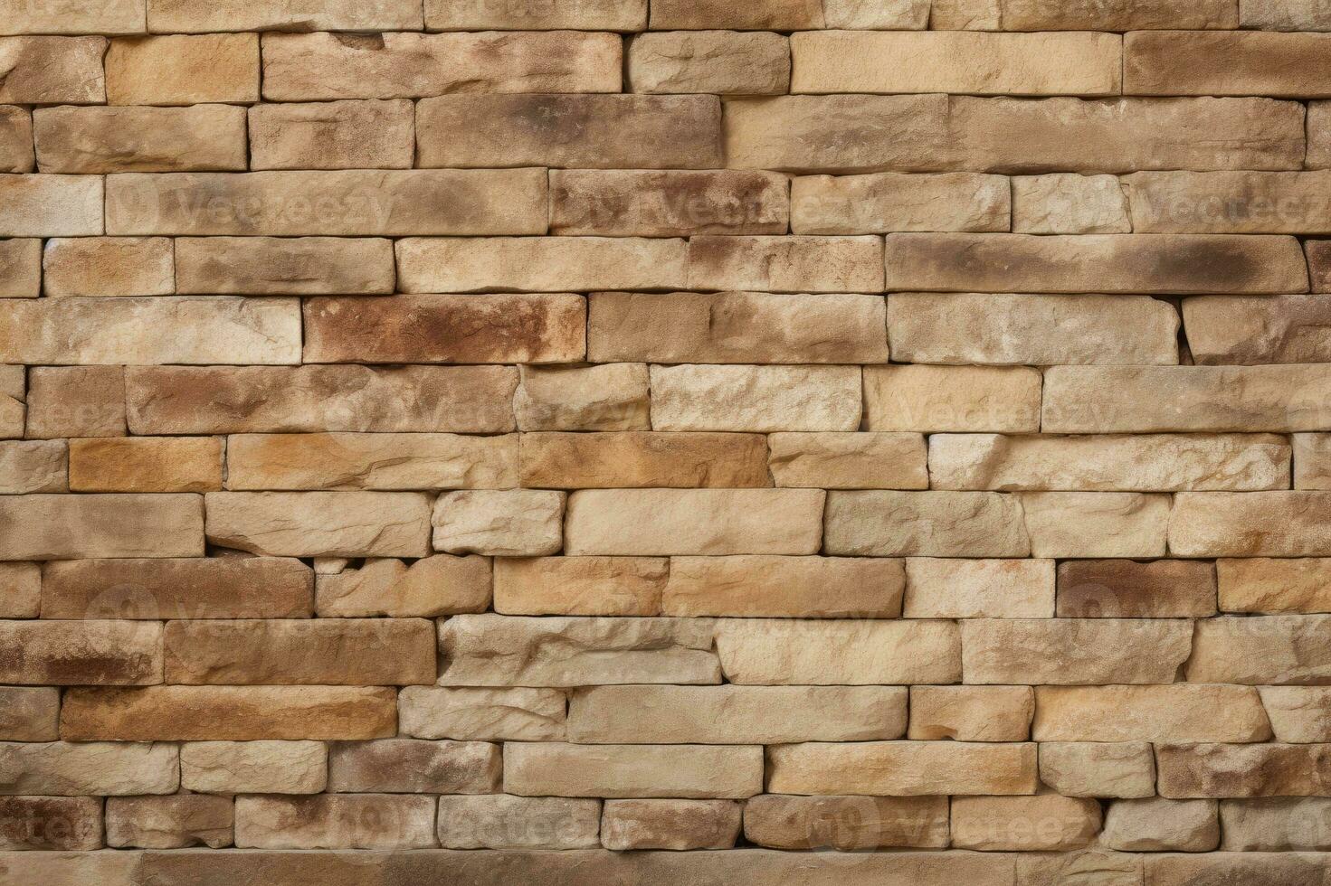 Rustic stone wall, old stone texture, digital ai. photo