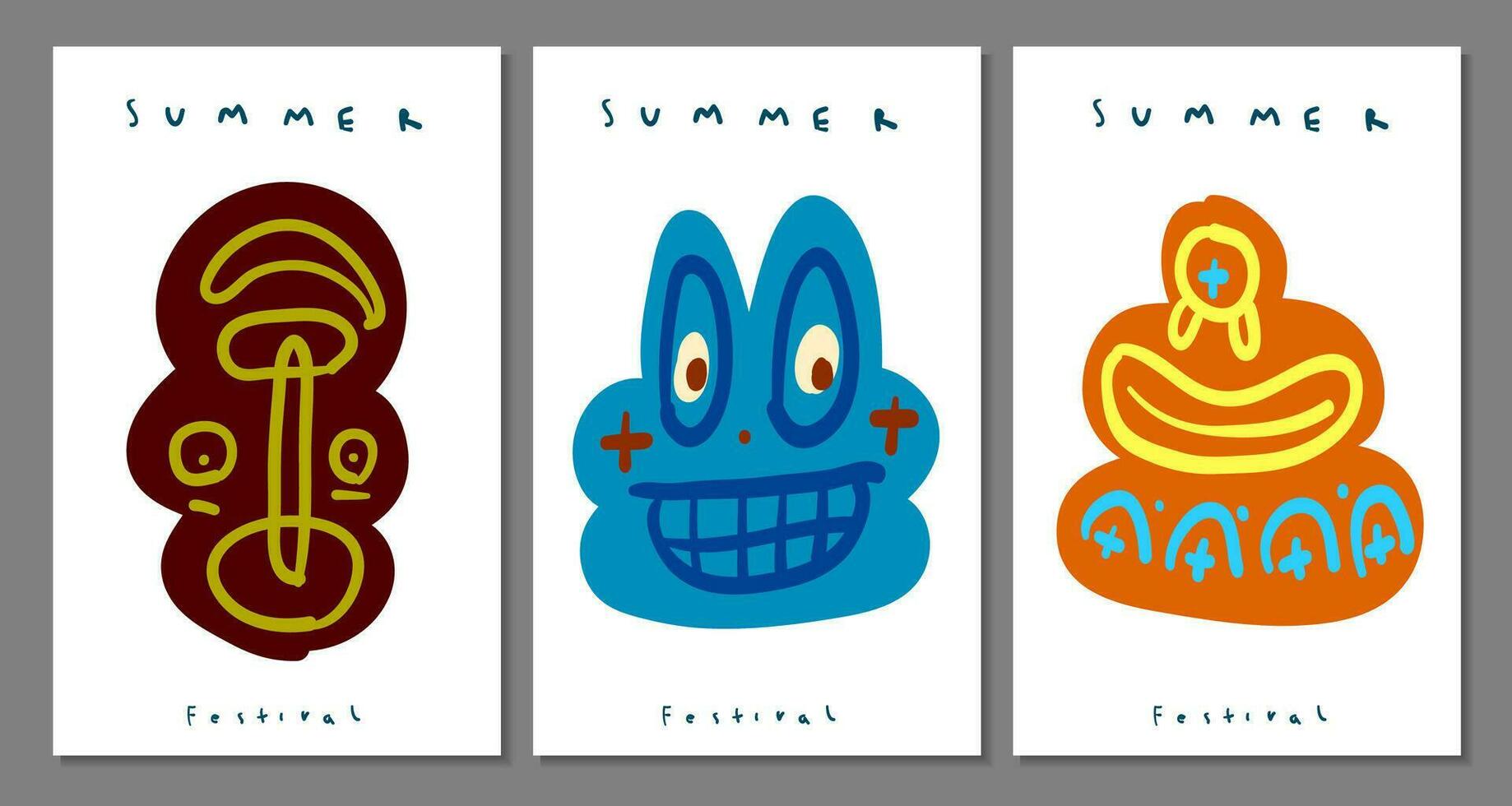 Colorful abstract ethnic pattern illustration for summer holiday banner and poster vector