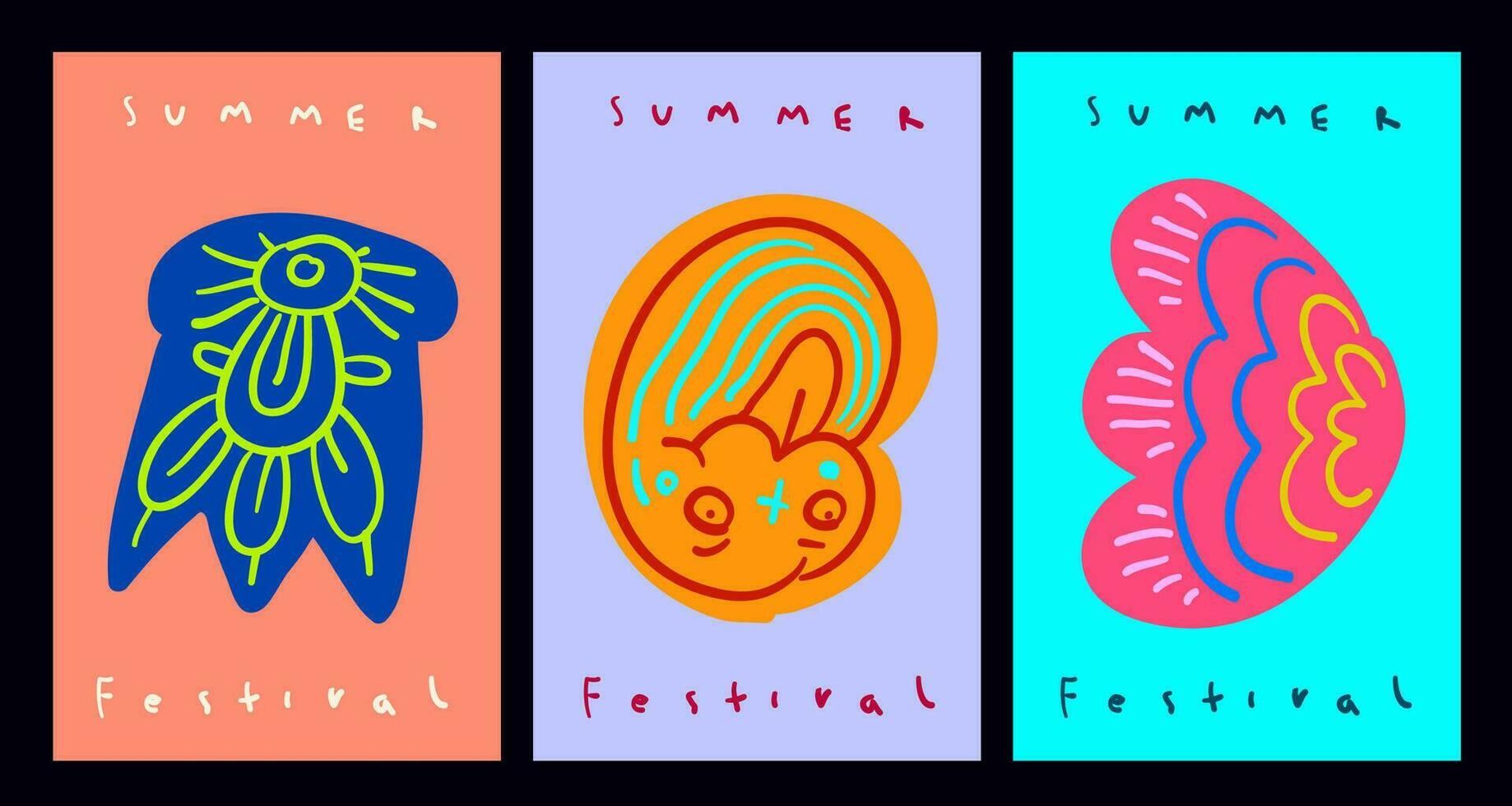 Colorful abstract ethnic pattern illustration for summer holiday banner and poster vector