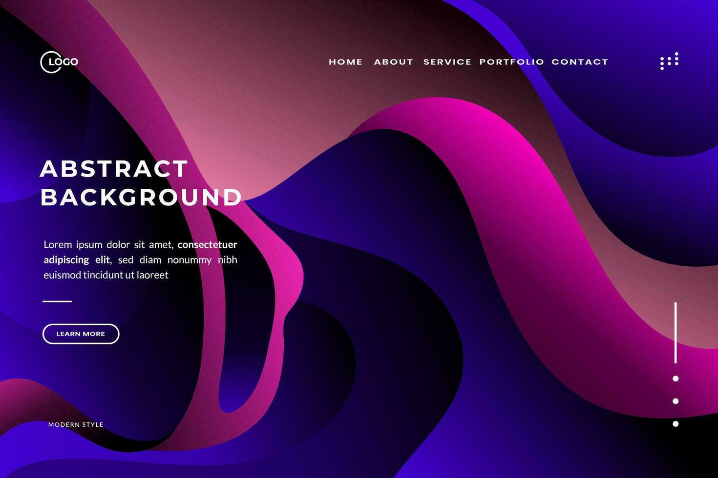 Abstract Background Dynamic Wave Colorful is used for website UI UX creativity and vibrancy to the website, making it visually appealing and engaging for users vector