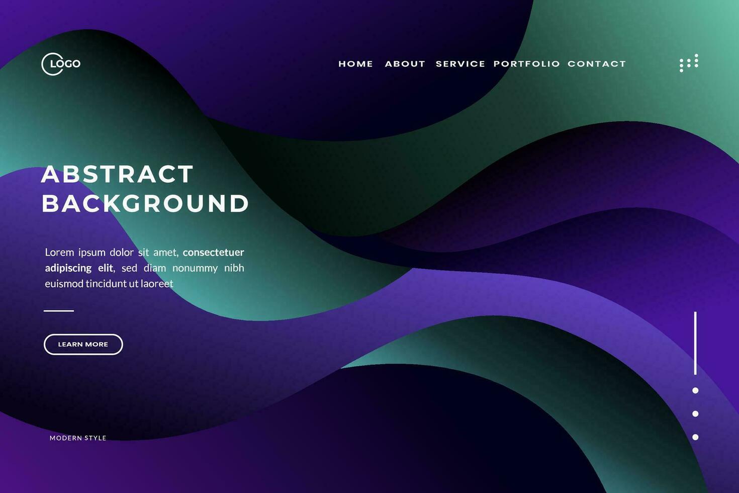 Abstract Background Dynamic Wave Colorful is used for website UI UX creativity and vibrancy to the website, making it visually appealing and engaging for users vector