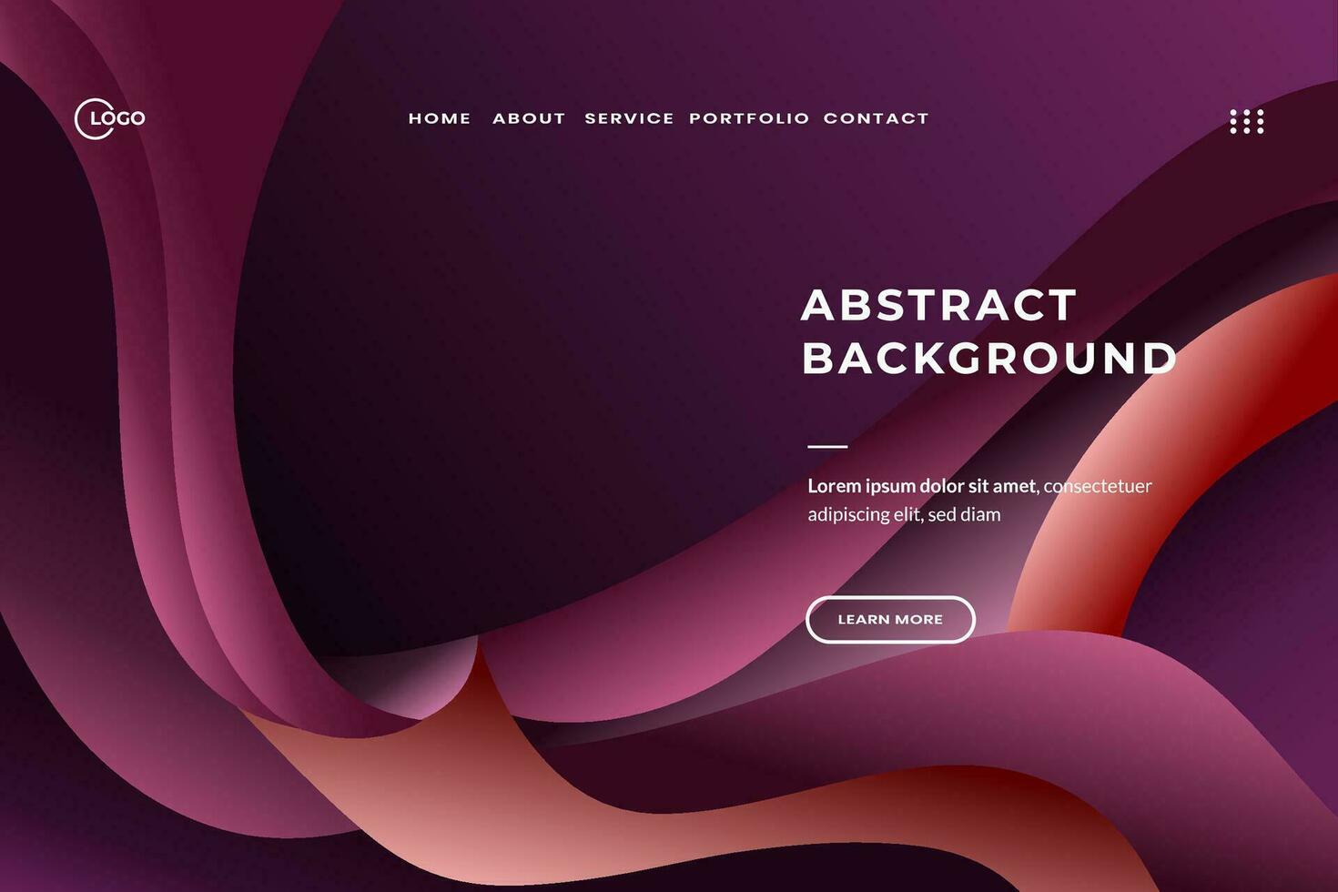 Abstract Background Dynamic Wave Colorful is used for website UI UX creativity and vibrancy to the website, making it visually appealing and engaging for users vector