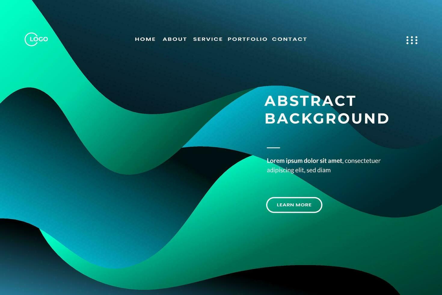 Abstract Background Dynamic Wave Colorful is used for website UI UX creativity and vibrancy to the website, making it visually appealing and engaging for users vector