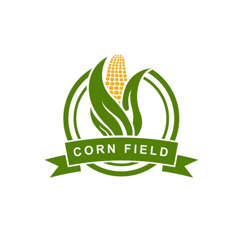 maíz logo diseño modelo vector ilustración.