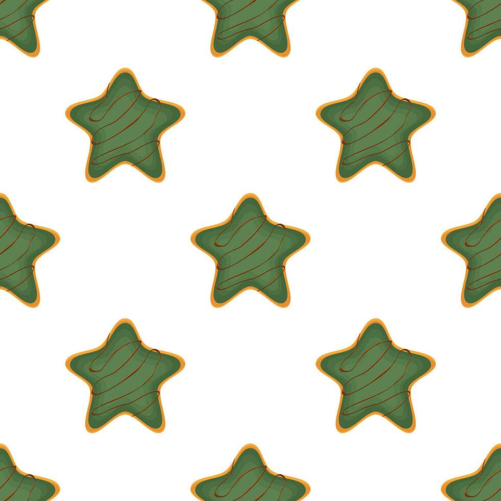 Pattern homemade cookie different taste in pastry biscuit vector