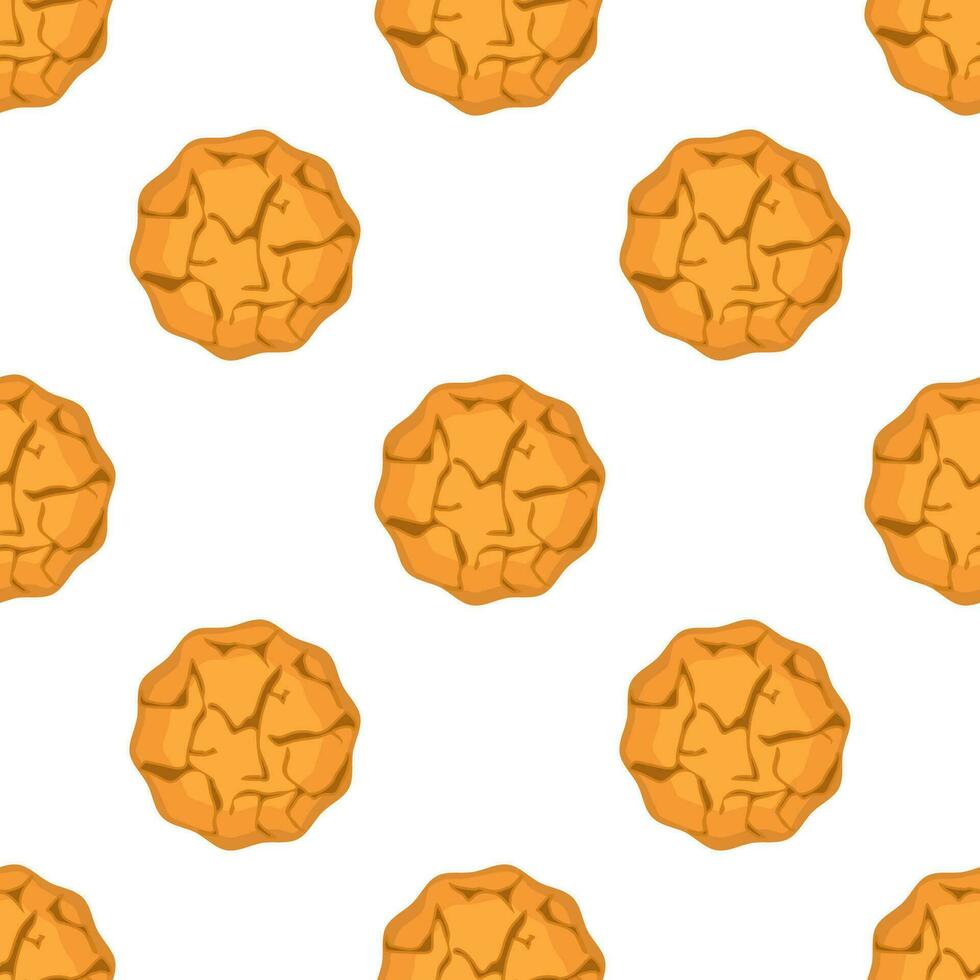 Pattern homemade cookie different taste in pastry biscuit vector