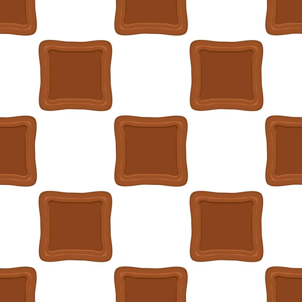 Pattern homemade cookie different taste in pastry biscuit vector