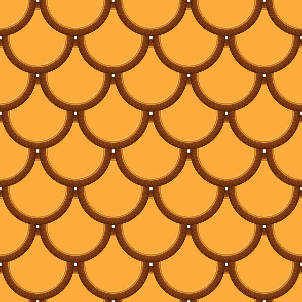 Pattern homemade cookie different taste in pastry biscuit vector