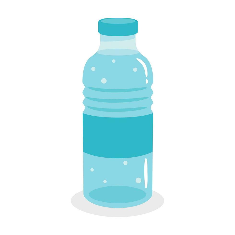 Drawing Of A Plastic Water Bottle vector
