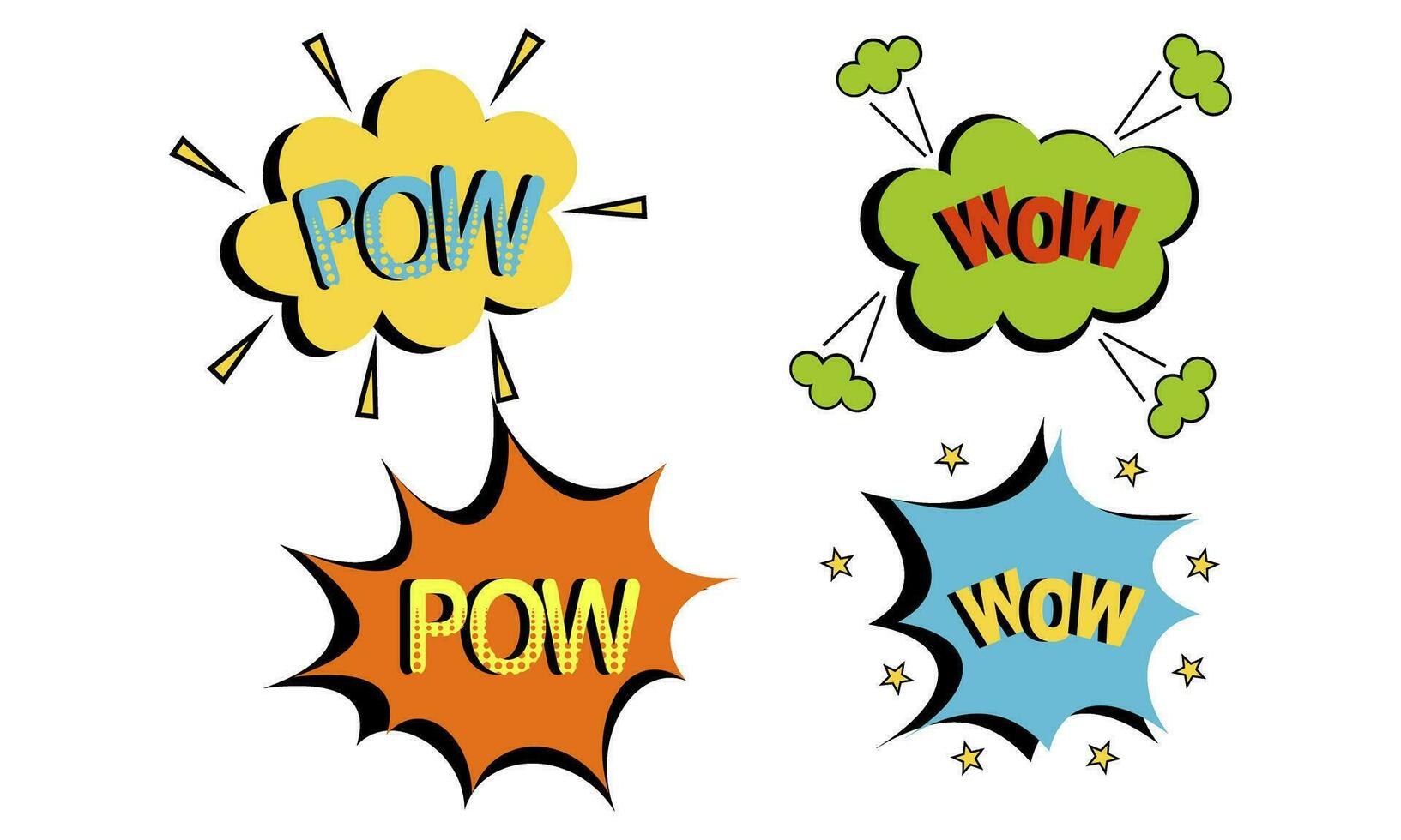 Vintage comic empty speech bubbles set on blue background vector