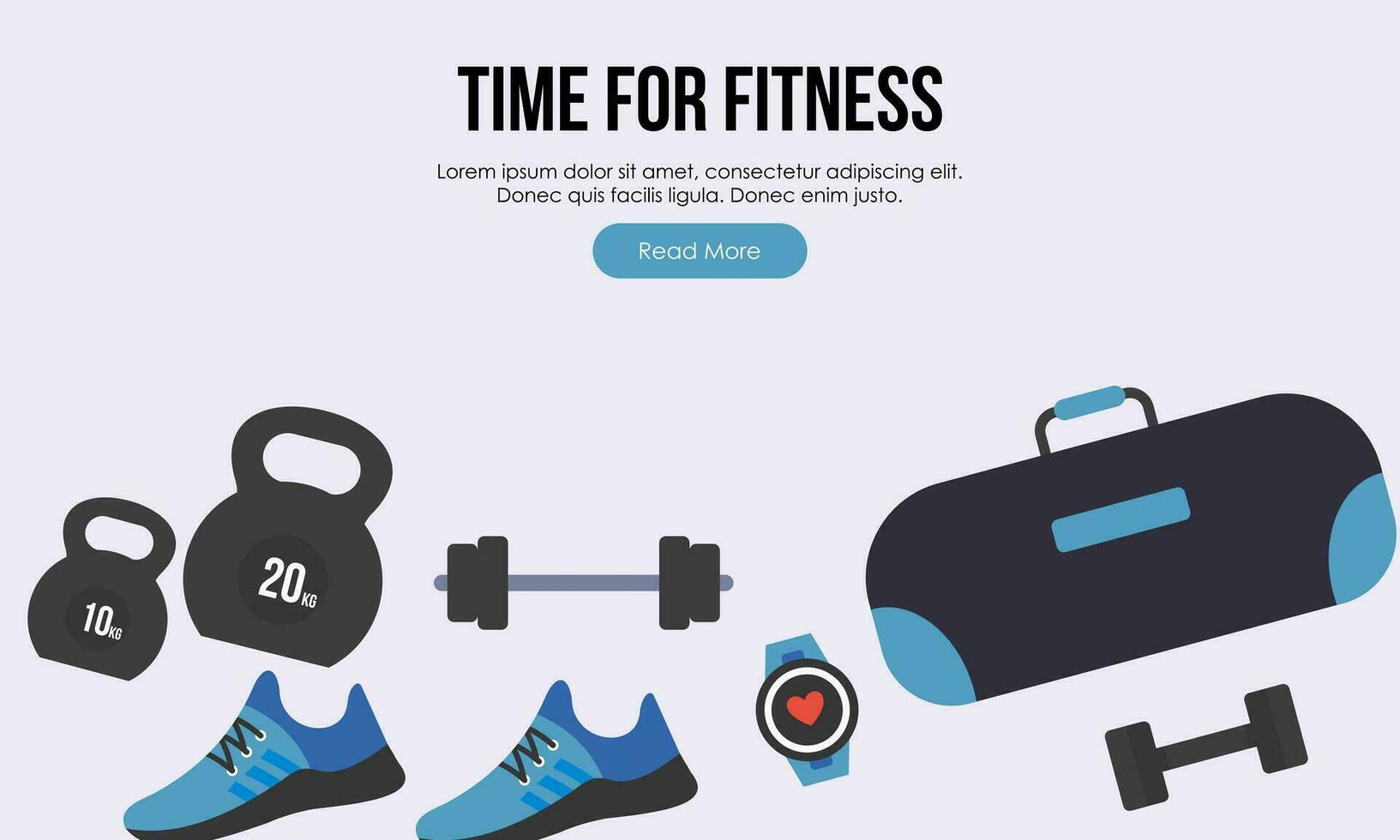 Fitness equipment logo flat concept vector