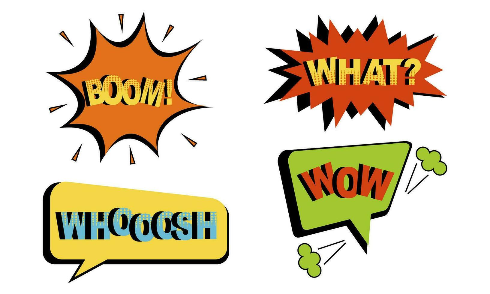 Vintage comic empty speech bubbles set on blue background vector