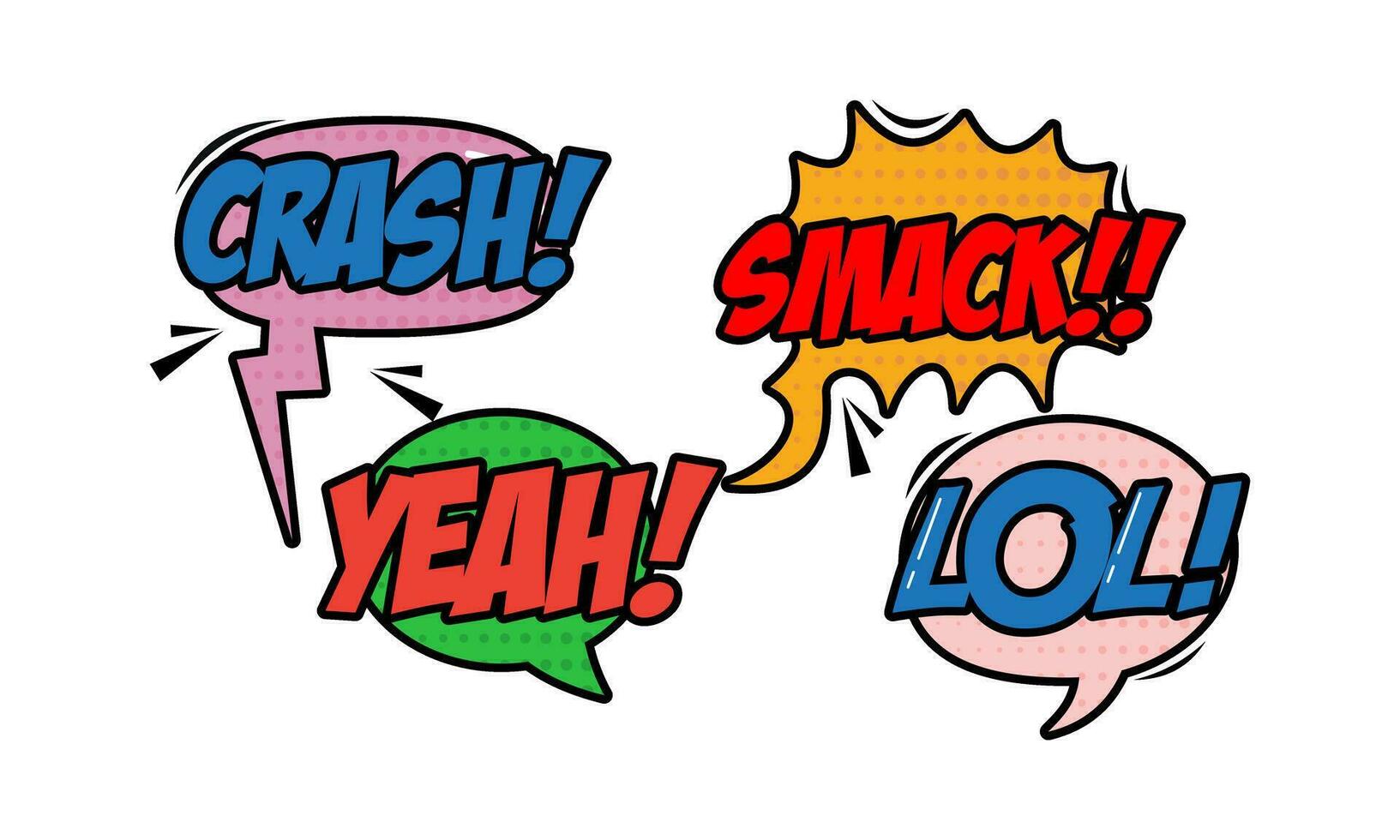 Vintage comic empty speech bubbles set on blue background vector