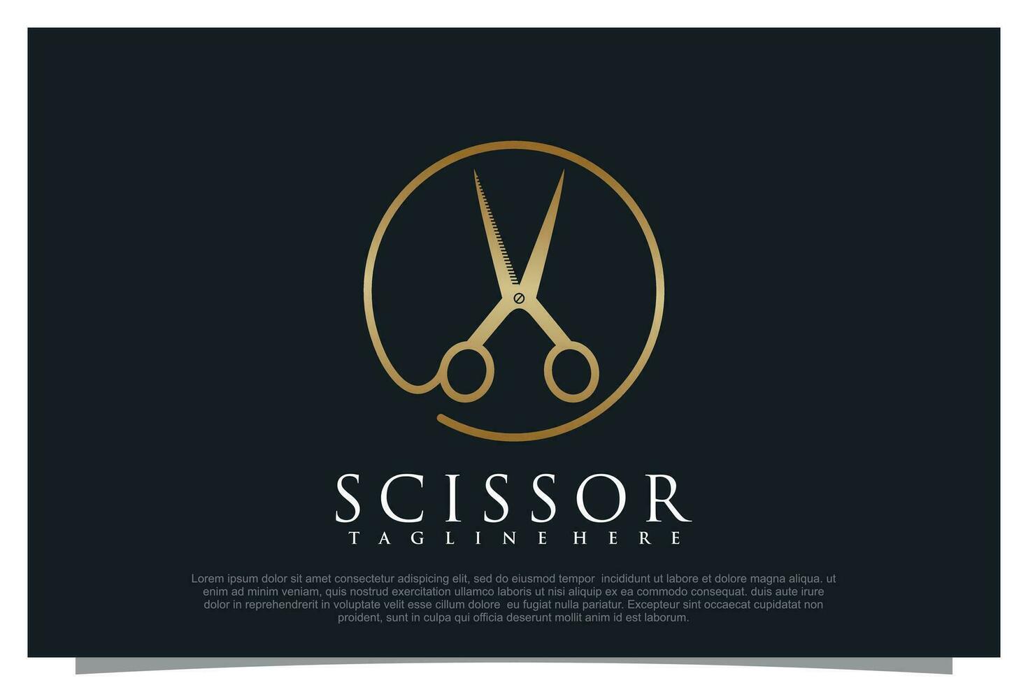 Haircut logo design element vector for your business