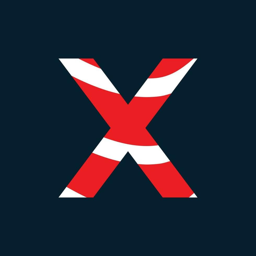 X letter logo or x text logo and x word logo design. vector