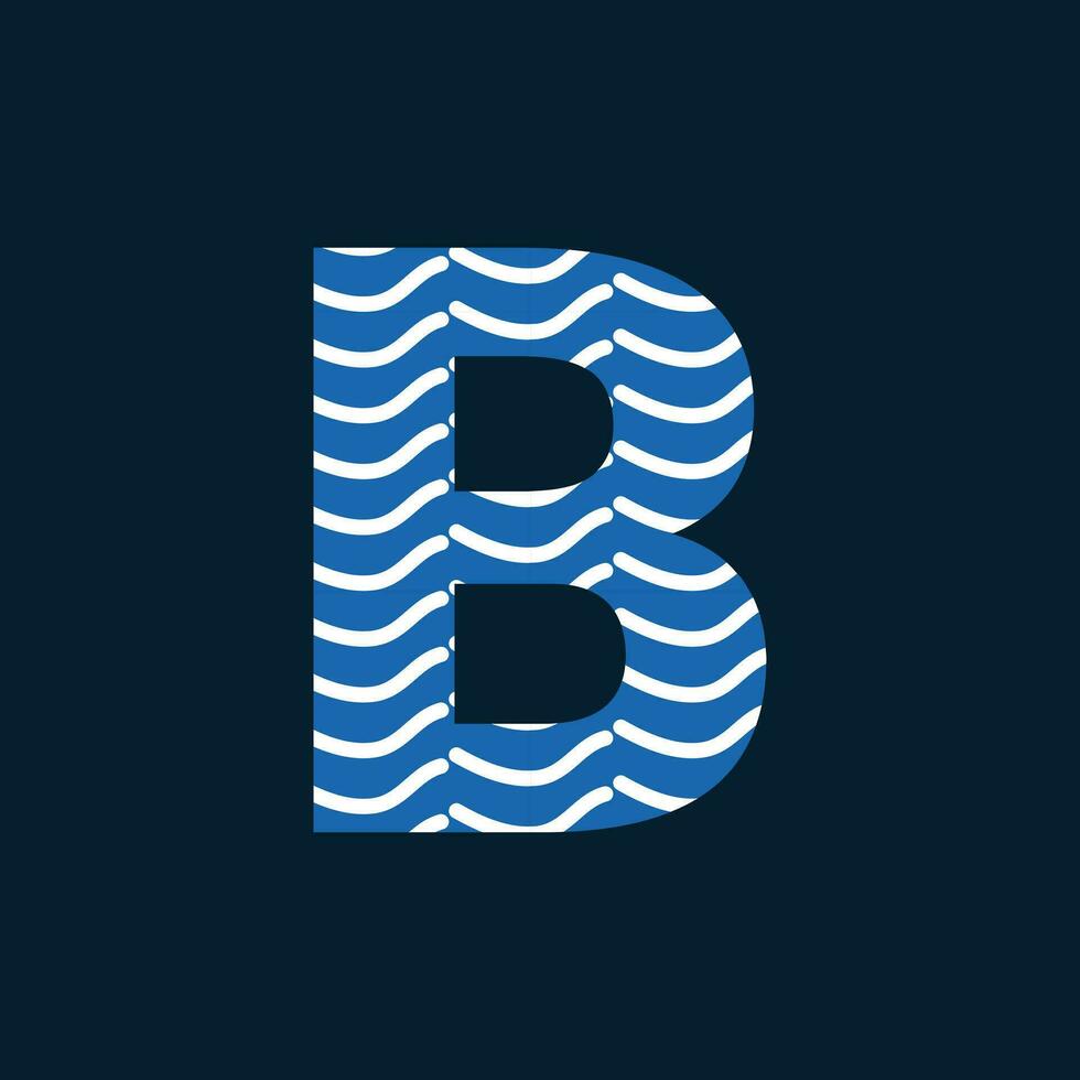 B letter logo or b text logo and b word logo design. vector