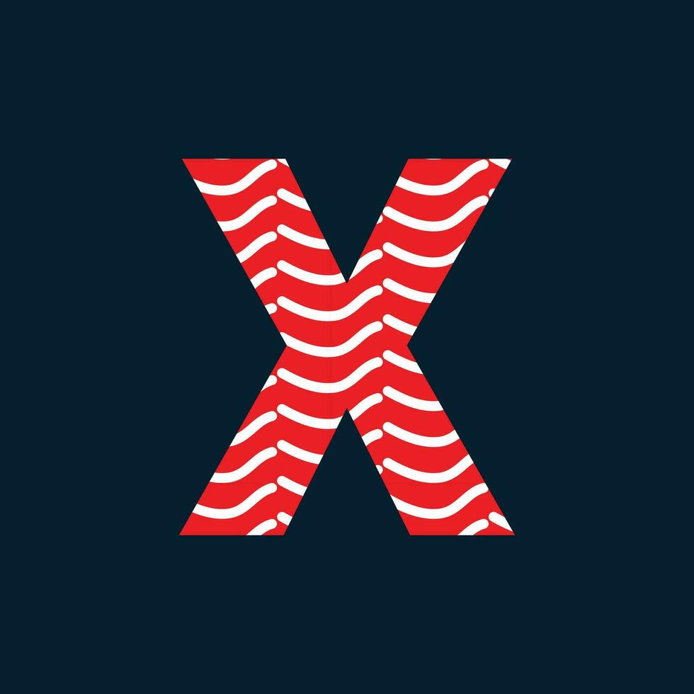 X letra logo o X texto logo y X palabra logo diseño. vector