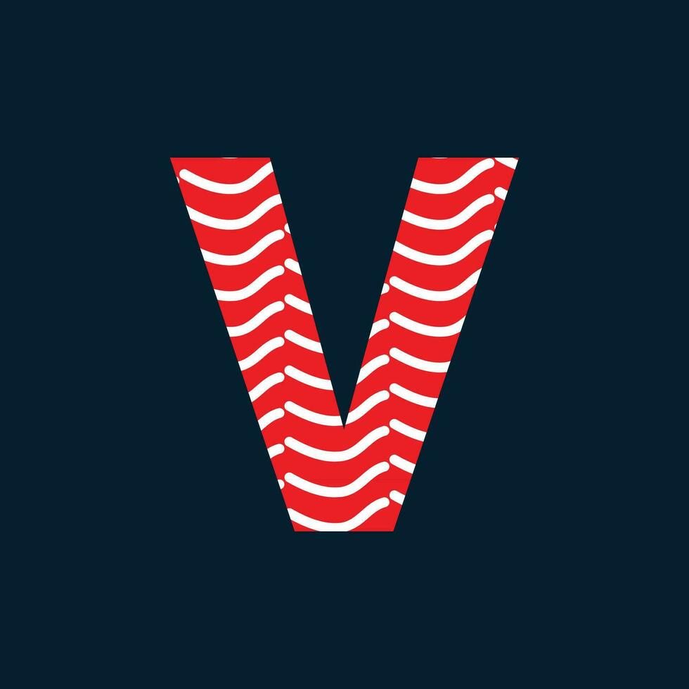 V letter logo or v text logo and v word logo design. 26782987 Vector