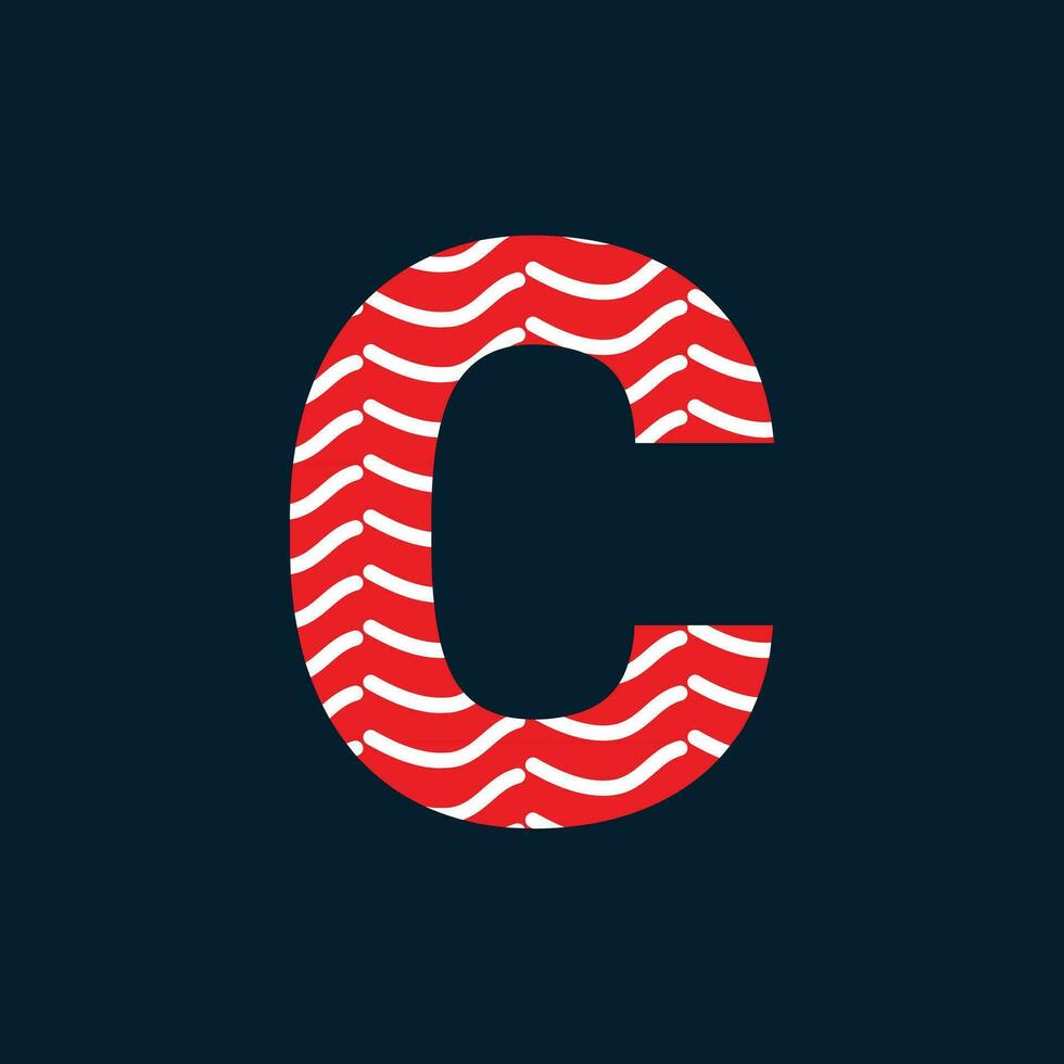 C letra logo o C texto logo y C palabra logo diseño. vector