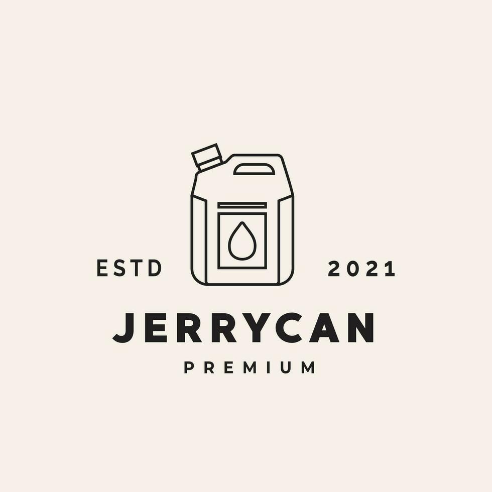 Clásico Jerry puede vector icono logo, ecología símbolo ajuste para petróleo tienda