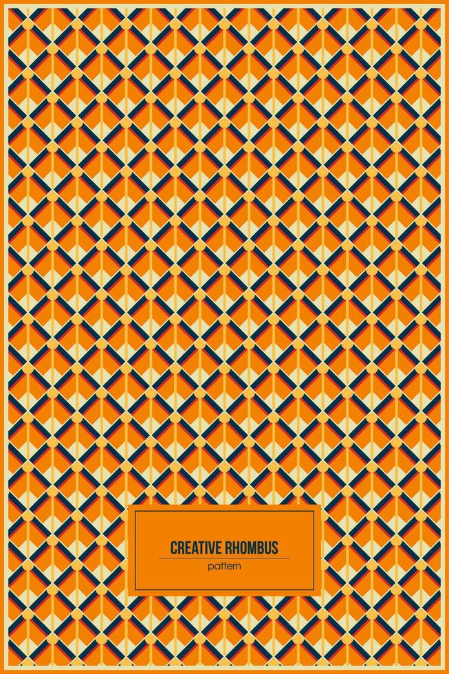 colorful creative rhombus shape pattern vector