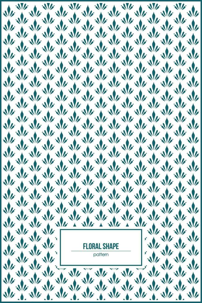 simple and beautyful floral shape pattern for vintage wallpaper vector